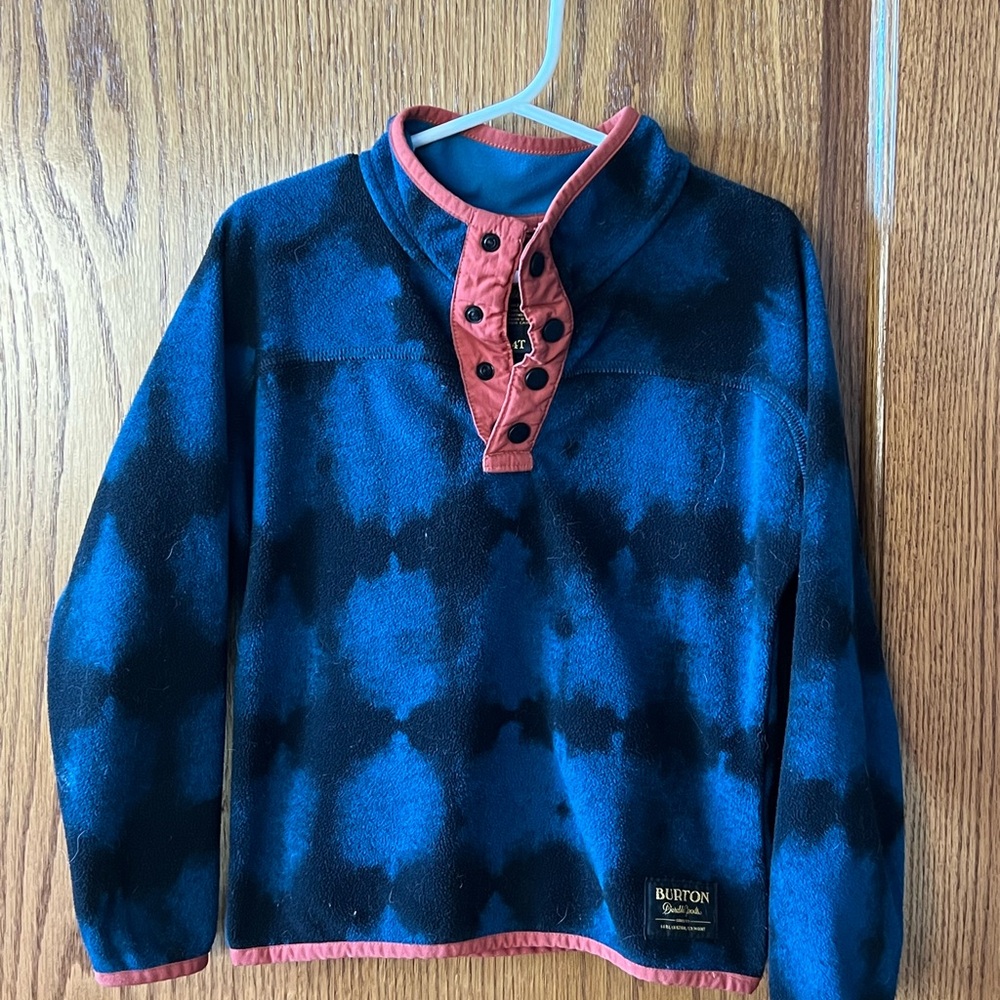 Burton Navy and Coral Fleece